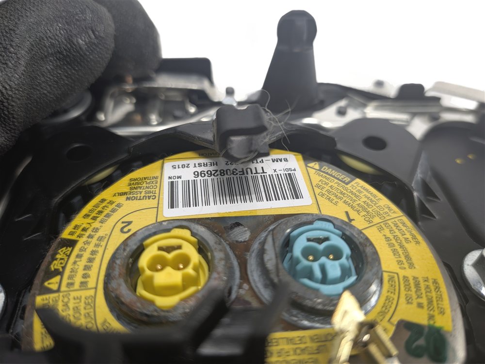 Thumbnail 8: 14-17 EVOQUE (L538) FRONT LEFT DRIVER STEERING WHEEL AIRBAG AIR BAG SRS (Black)