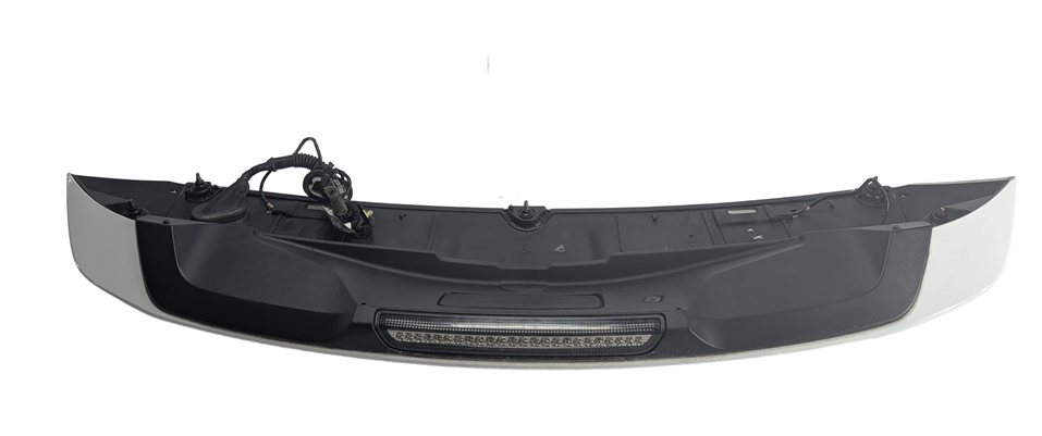 Thumbnail 4: 12-15 RANGE ROVER EVOQUE (L538) REAR SPOILER WING w/ 3rd BRAKE LIGHT (BLACK)