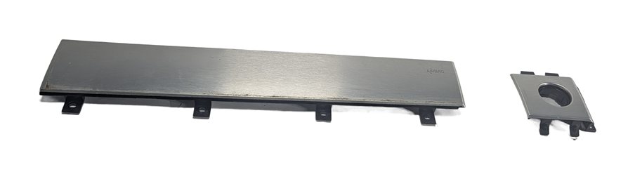 15 ROVER EVOQUE L538 RIGHT DASH IGNITION BEZEL TRIM SET/2 (Brushed Aluminum)