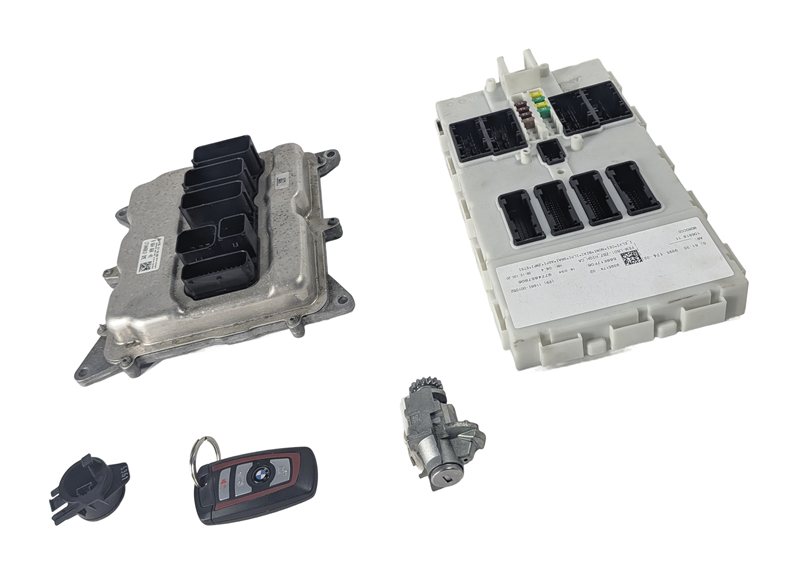 13-18 BMW 328i 428i 528i X3 X4 (F30 F32) 2.0L N26 ENGINE DME BCM MODULE KEY SET