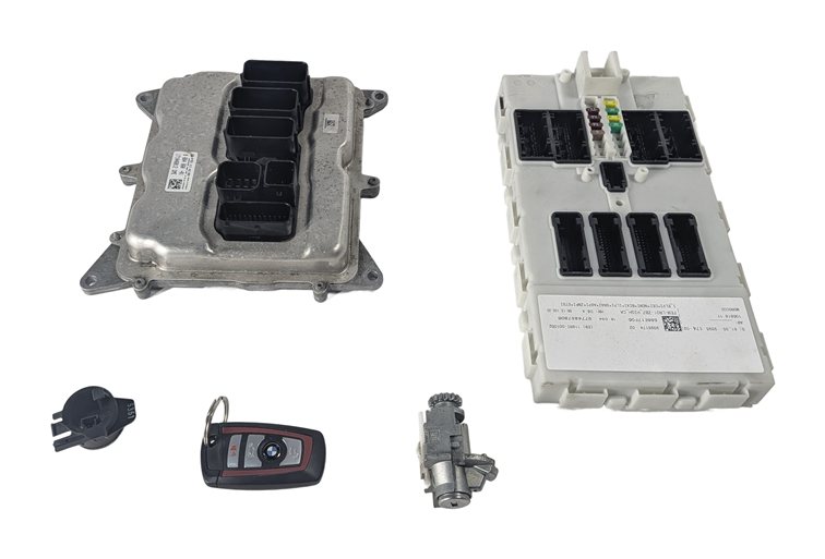 Thumbnail 3: 13-18 BMW 328i 428i 528i X3 X4 (F30 F32) 2.0L N26 ENGINE DME BCM MODULE KEY SET