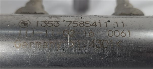 Thumbnail 7: 15-16 BMW 228I XDRIVE (F22) 2.0L N26 FUEL INJECTION RAIL LINES PRESSURE SENSOR