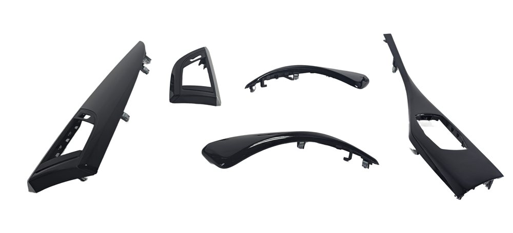 Thumbnail 2: 16 BMW 228I F22 INTERIOR DOOR DASH CENTER CONSOLE TRIM SET/5 (Black High-Gloss)