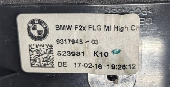 Thumbnail 6: 2016 BMW 228I (F22) CENTER DASH HEAT AIR AC VENT HAZARD DOOR LOCK SWITCH (Black)