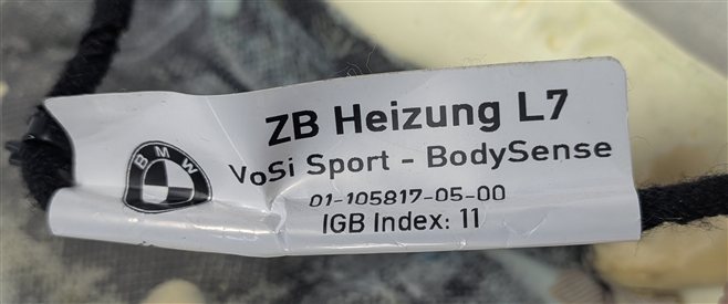 Thumbnail 7: 16 BMW 228I F22 FRONT RIGHT SPORT HEATED SEAT BOTTOM CUSHION w/SENSOR (Oyster)