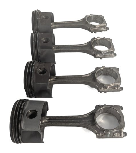 Thumbnail 3: 00-06 AUDI TT (MK1) 1.8L (AWP) ENGINE PISTON SET/4 w/CONNECTING RODS