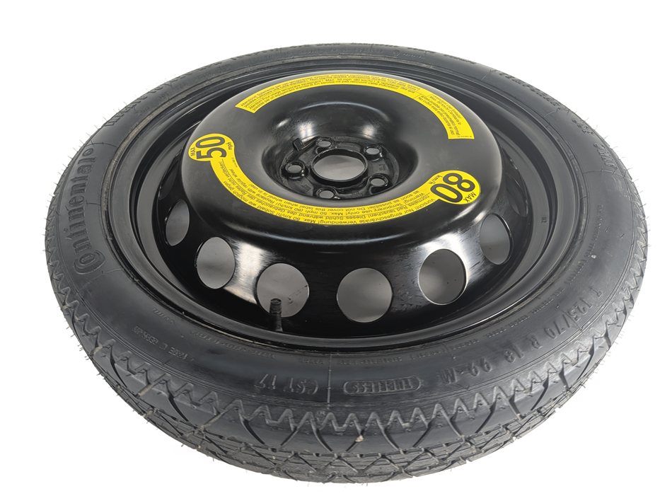 Thumbnail 4: 00-10 AUDI TT TTS QUATTRO 18X3.5 COMPACT SPARE STEEL WHEEL RIM ET38