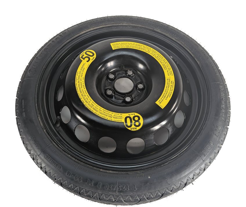 Thumbnail 5: 00-10 AUDI TT TTS QUATTRO 18X3.5 COMPACT SPARE STEEL WHEEL RIM ET38