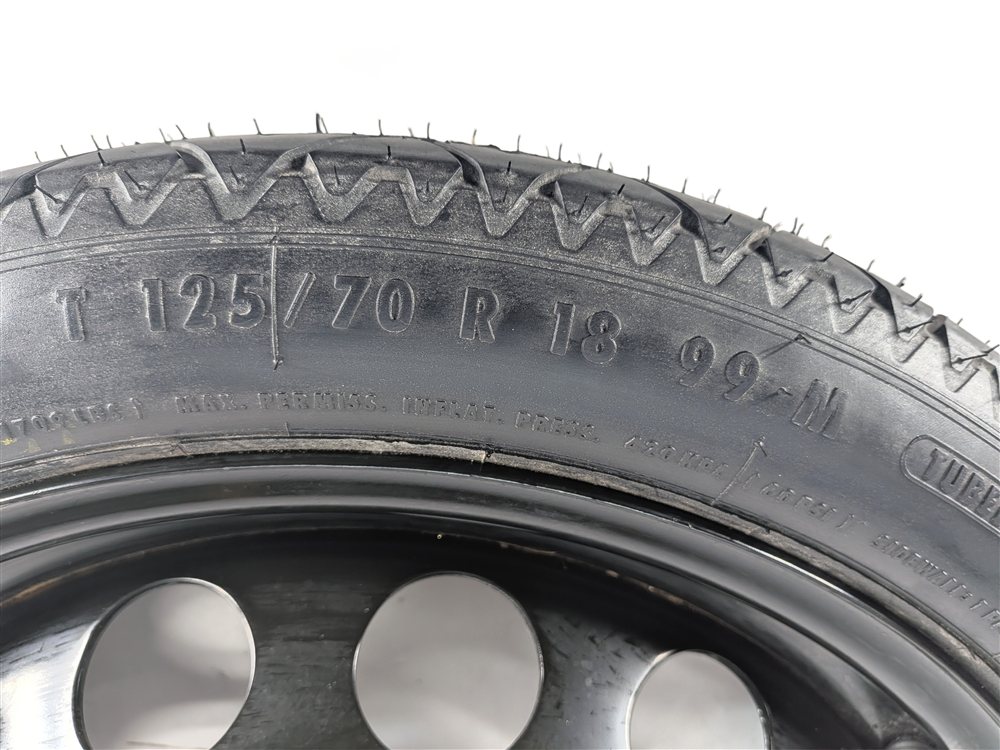 Thumbnail 8: 00-10 AUDI TT TTS QUATTRO 18X3.5 COMPACT SPARE STEEL WHEEL RIM ET38