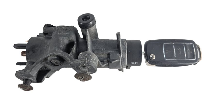 Thumbnail 4: 98-11 AUDI TT VW BEETLE GOLF JETTA IGNITION LOCK CYLINDER HOUSING KEY SET/3