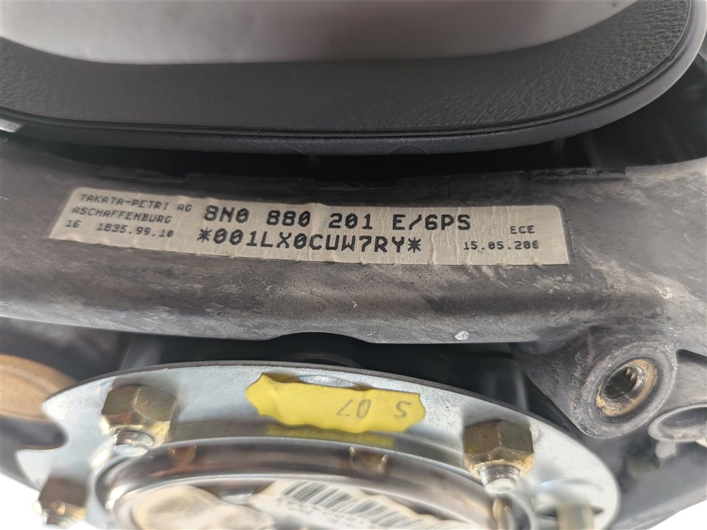 Thumbnail 9: 02-03 AUDI TT DRIVER STEERING WHEEL SRS AIRBAG (Black)