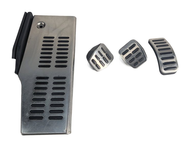2002 AUDI TT (MK1) ALUMINUM SPORT PEDAL COVER SET/4 w/DEAD PEDAL FOOTREST