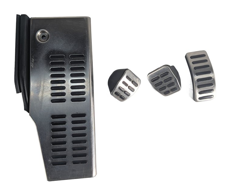 Thumbnail 3: 2002 AUDI TT (MK1) ALUMINUM SPORT PEDAL COVER SET/4 w/DEAD PEDAL FOOTREST
