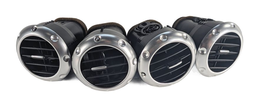 Thumbnail 2: 2002 AUDI TT (MK1) DASH HEAT AIR AC VENT SET/4 (Black)