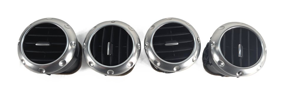 Thumbnail 4: 2002 AUDI TT (MK1) DASH HEAT AIR AC VENT SET/4 (Black)