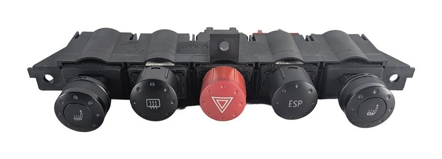 Thumbnail 2: 2002 AUDI TT (MK1) FRONT CENTER DASH HAZARD ESP HEATED SEAT DEFROST SWITCH PANEL