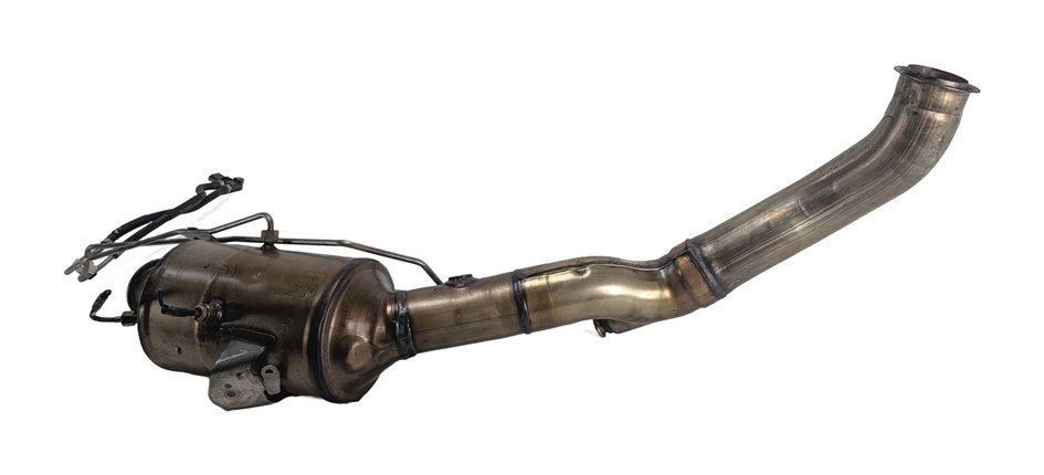 12 MERCEDES ML350 W166 3.0L 642.826 ENGINE DIESEL DPF FILTER w/FLEX PIPE SENSORS