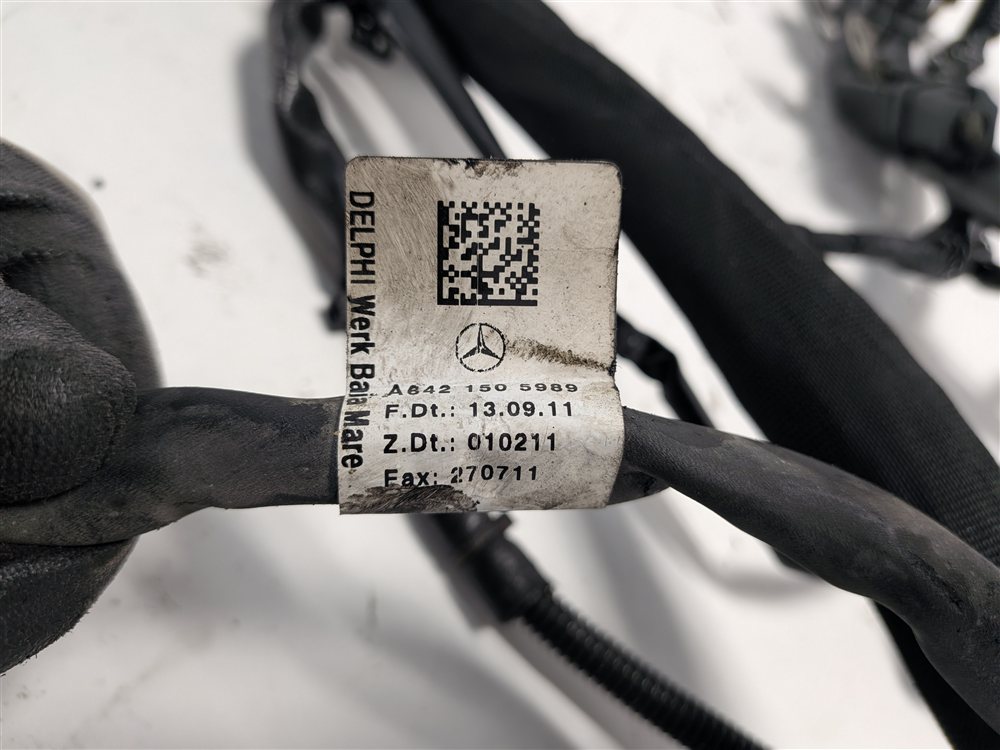 Thumbnail 13: 2012 MERCEDES ML350 (W166) 3.0L (642.826) ENGINE WIRE WIRING HARNESS LOOM