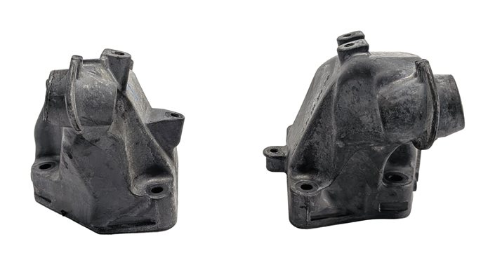 Thumbnail 2: 12 MERCEDES ML350 W166 3.0L 642.826 ENGINE LEFT/RIGHT MOTOR MOUNT BRACKET SET/2