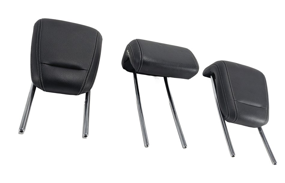 12-15 MERCEDES ML-CLASS (W166) REAR LEFT CENTER RIGHT SEAT HEADREST SET3 (Black)