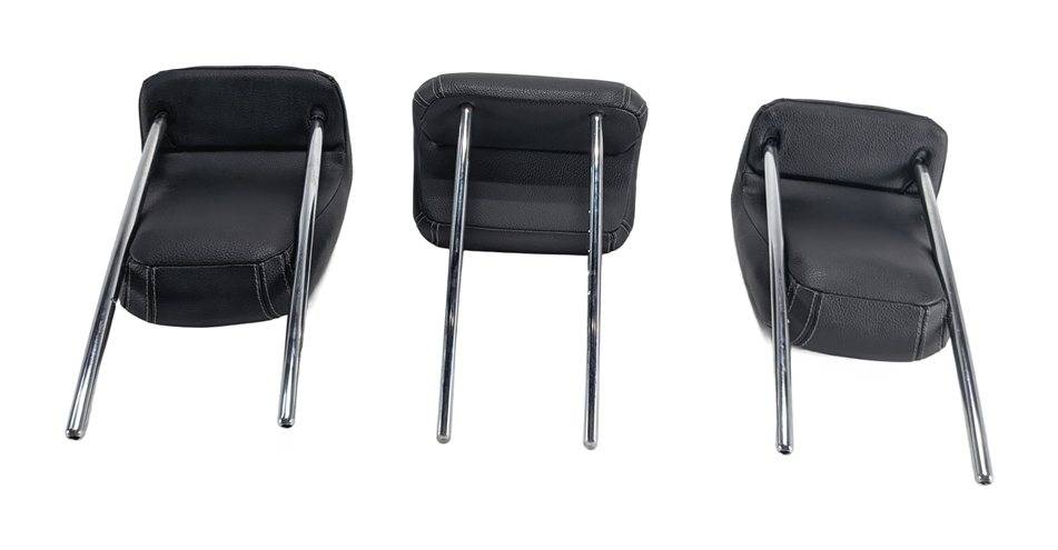 Thumbnail 4: 12-15 MERCEDES ML-CLASS (W166) REAR LEFT CENTER RIGHT SEAT HEADREST SET3 (Black)