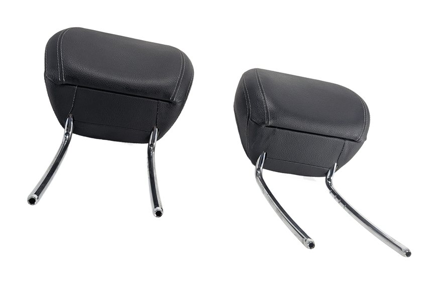 12-13 MERCEDES GL ML (W166 X166) FRONT LEFT & RIGHT SEAT HEADREST SET 2 (Black)