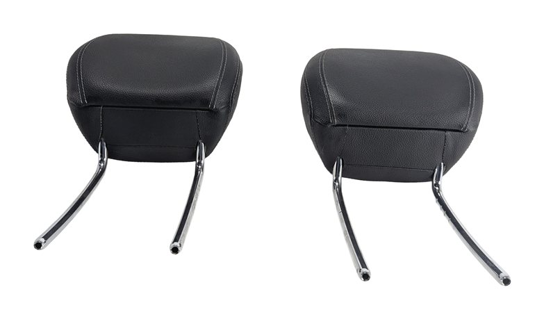 Thumbnail 3: 12-13 MERCEDES GL ML (W166 X166) FRONT LEFT & RIGHT SEAT HEADREST SET 2 (Black)