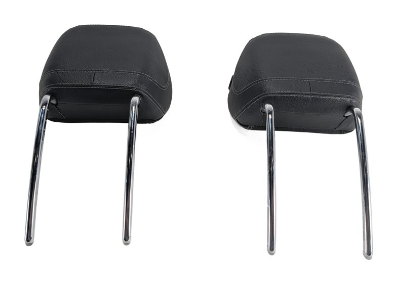 Thumbnail 4: 12-13 MERCEDES GL ML (W166 X166) FRONT LEFT & RIGHT SEAT HEADREST SET 2 (Black)