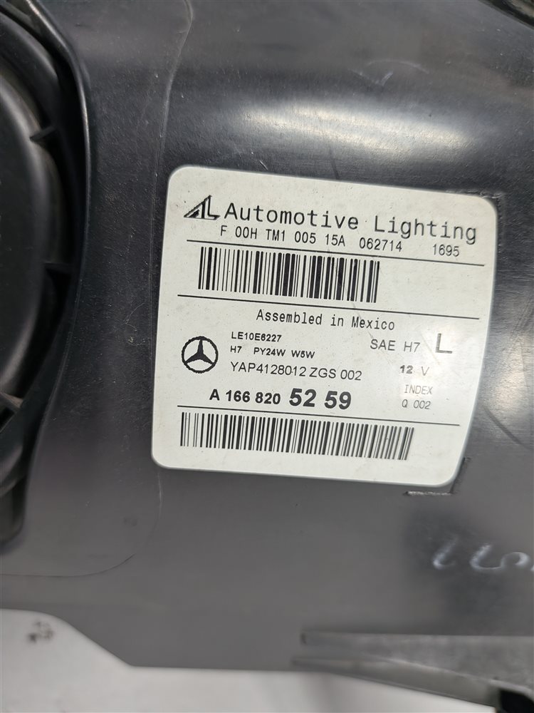 Thumbnail 6: 2012-2015 MERCEDES ML250 ML350 ML400 ML550 (W166) LEFT HALOGEN HEADLIGHT LAMP