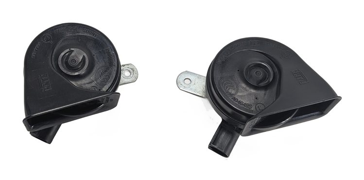 Thumbnail 2: 13-19 MERCEDES GL ML GLE GLS CLASS (W166 X166) HIGH & LOW TONE SAFETY HORN SET-2