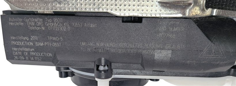 Thumbnail 9: 12-16 MERCEDES GL CLASS W166 X166 FRONT LEFT DRIVER SEATBELT RETRACTOR (Black)