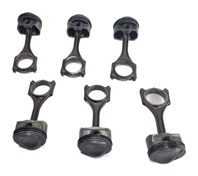 Thumbnail 3: 2008-2012 AUDI A4 A5 A6 Q5 B8 8K 8R C7 3.2L FSI ENGINE PISTON w/ ROD SET/6