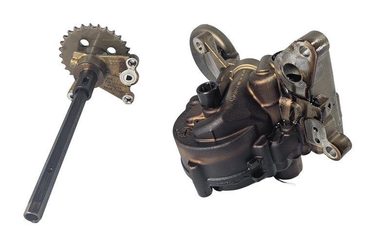 Thumbnail 2: 2010 AUDI Q5 B8 8R 3.2L (CALB) FSI ENGINE OIL FLUID PUMP w/CHAIN DRIVE SPROCKET