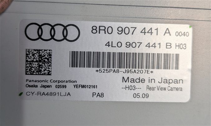 Thumbnail 9: 2009-2017 AUDI Q5 (B8 8R) REARVIEW BACKUP REVERSE CAMERA CONTROL MODULE