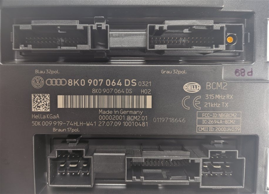 Thumbnail 19: 2010 AUDI Q5 (B8 8R) 3.2L CALB ENGINE ECM BCM GATEWAY IMMOBILIZER MODULE KEY SET
