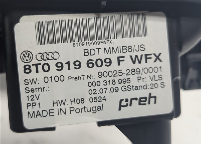 Thumbnail 6: 2010-2017 AUDI A4 A5 S4 Q5 SQ5 (B8 8T 8R) FRONT CONSOLE MMI CONTROL SWITCH PANEL