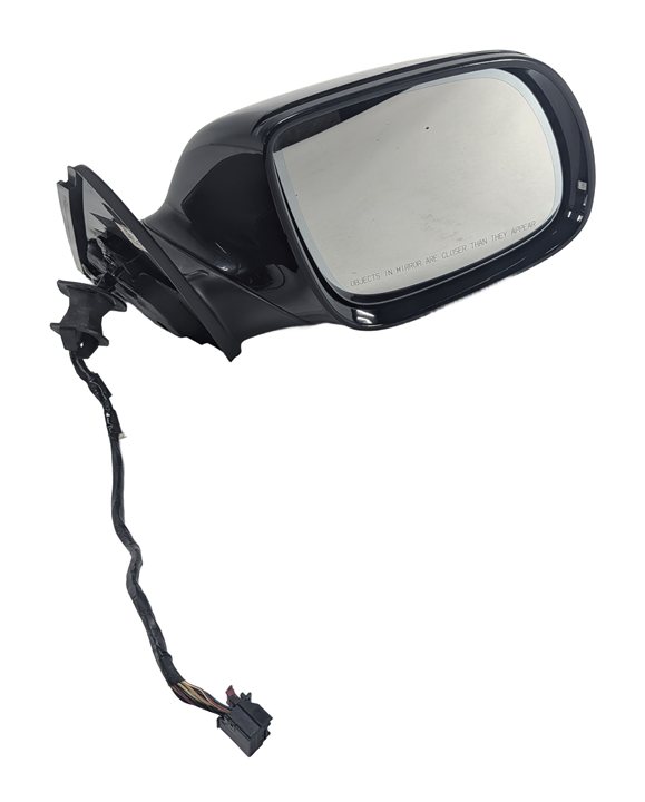 09-14 AUDI Q5 (8R) RIGHT P-FOLD HEAT AUTODIM MEMORY DOOR MIRROR w/ LIGHT (Black)
