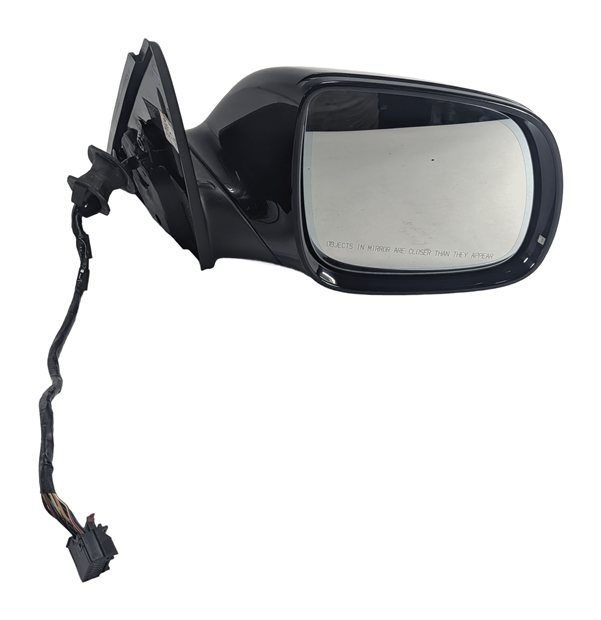 Thumbnail 3: 09-14 AUDI Q5 (8R) RIGHT P-FOLD HEAT AUTODIM MEMORY DOOR MIRROR w/ LIGHT (Black)