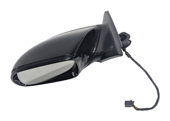 Thumbnail 4: 09-14 AUDI Q5 (8R) LEFT P-FOLD HEAT AUTODIM MEMORY DOOR MIRROR w/ LIGHT (Black)