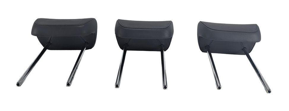 Thumbnail 2: 09-17 AUDI Q5 SQ5 (B8 8R) REAR LEFT RIGHT CENTER 2ND ROW HEADREST SET/3 (Black)