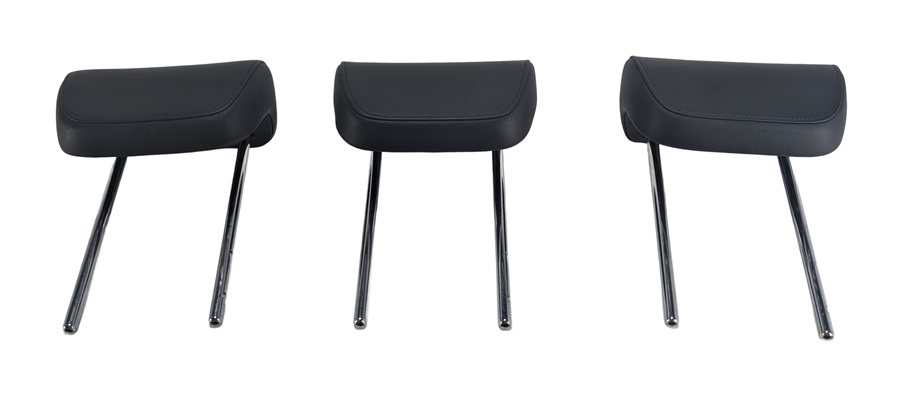 Thumbnail 3: 09-17 AUDI Q5 SQ5 (B8 8R) REAR LEFT RIGHT CENTER 2ND ROW HEADREST SET/3 (Black)