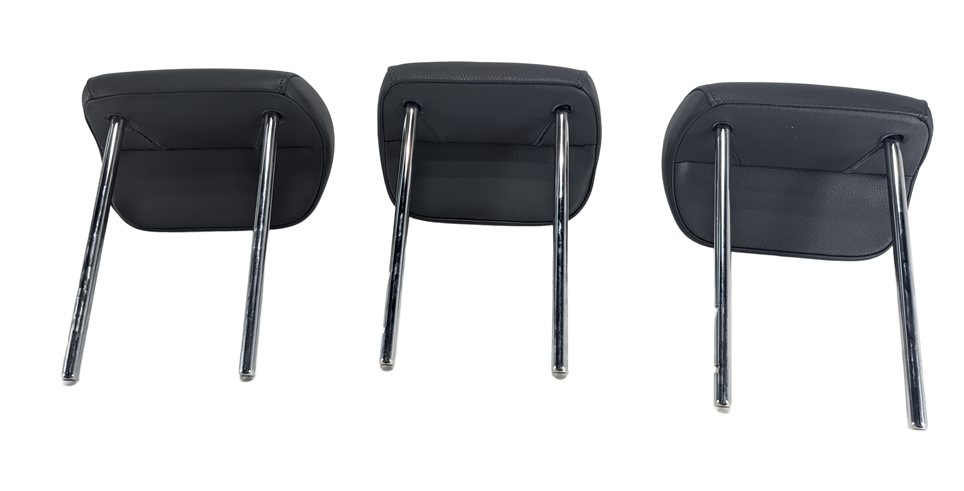 Thumbnail 4: 09-17 AUDI Q5 SQ5 (B8 8R) REAR LEFT RIGHT CENTER 2ND ROW HEADREST SET/3 (Black)