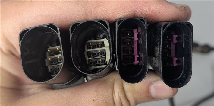 Thumbnail 4: 2010 AUDI Q5 (B8 8R) 3.2L (CALB) ENGINE OXYGEN O2 LAMBDA WIRE PROBE SENSOR SET/4
