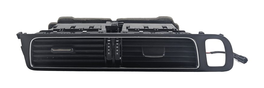 Thumbnail 2: 2010 AUDI Q5 (B8 8R) FRONT CENTER DASH HEAT AIR AC HVAC VENT CHROME TRIM (Black)