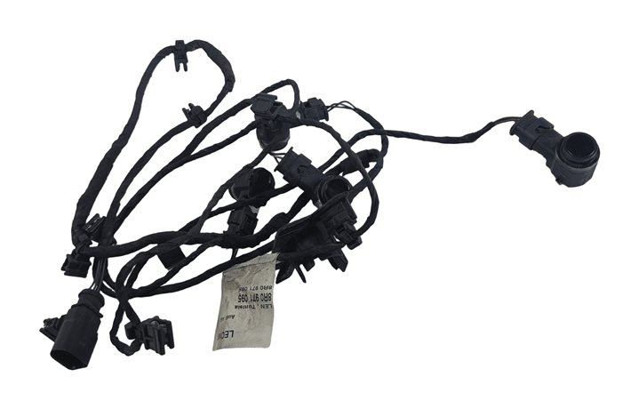 2010 AUDI Q5 B8 8R FRONT PARK ASSIST PDC DISTANCE SENSOR SET/4 w/HARNESS (Black)