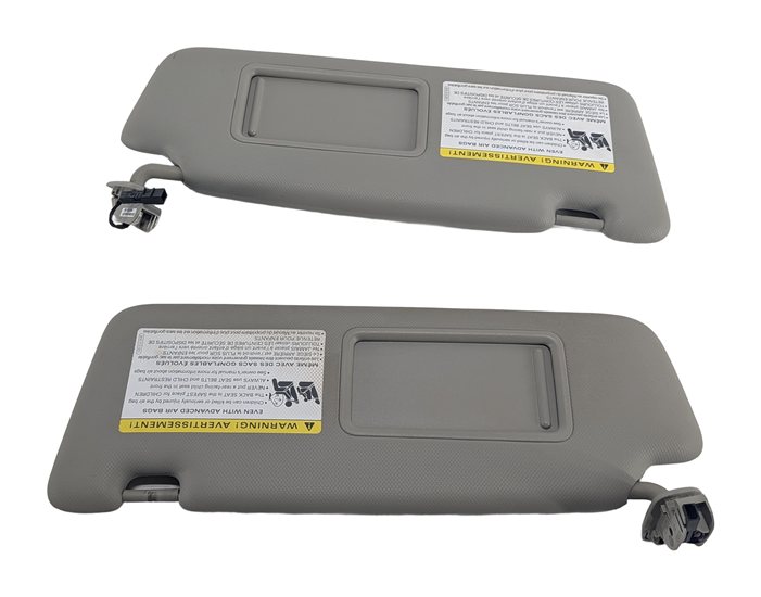 Thumbnail 3: 2009-2012 AUDI Q5 (8R) FRONT LEFT & RIGHT SUNVISOR SHADE SET-2 (Gray)