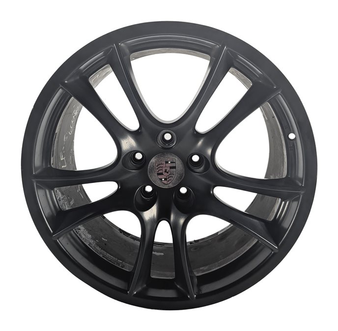 2008-2010 PORSCHE CAYENNE (957) 21X10 ET50 10 SPOKE ALLOY WHEEL PAINTED BLACK