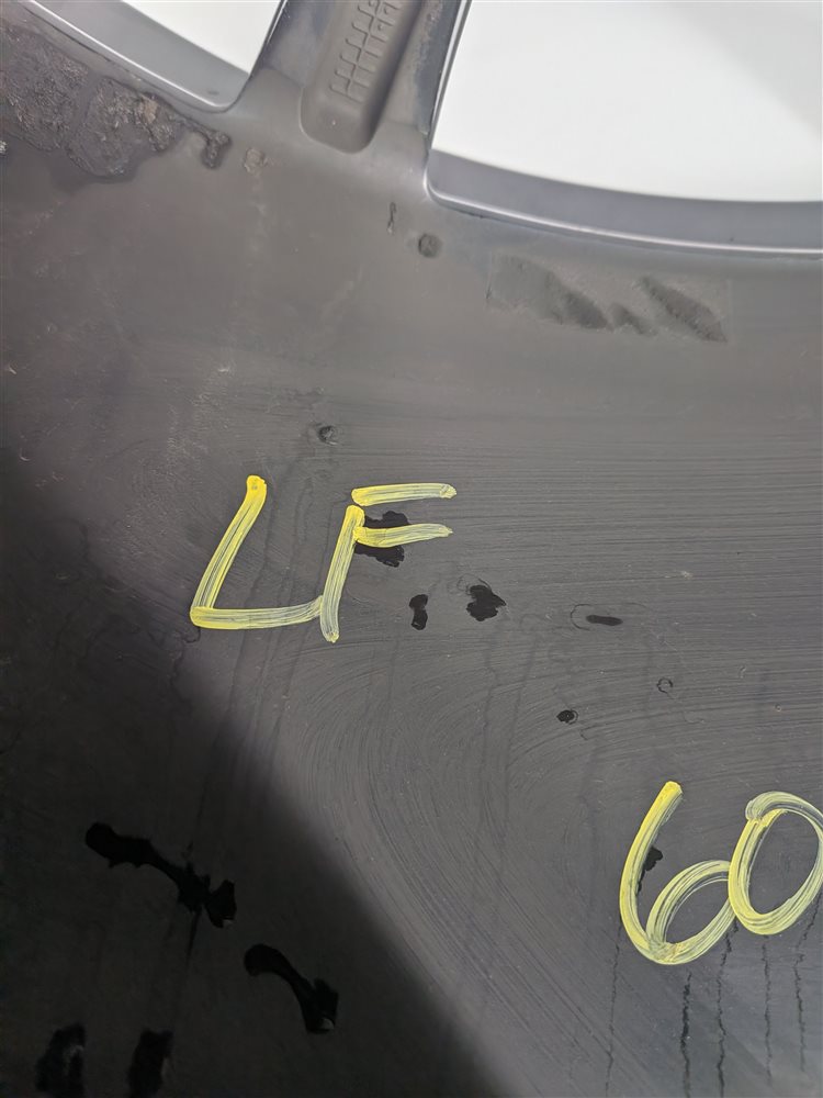 Thumbnail 6: 2008-2010 PORSCHE CAYENNE (957) 21X10 ET50 10 SPOKE ALLOY WHEEL PAINTED BLACK
