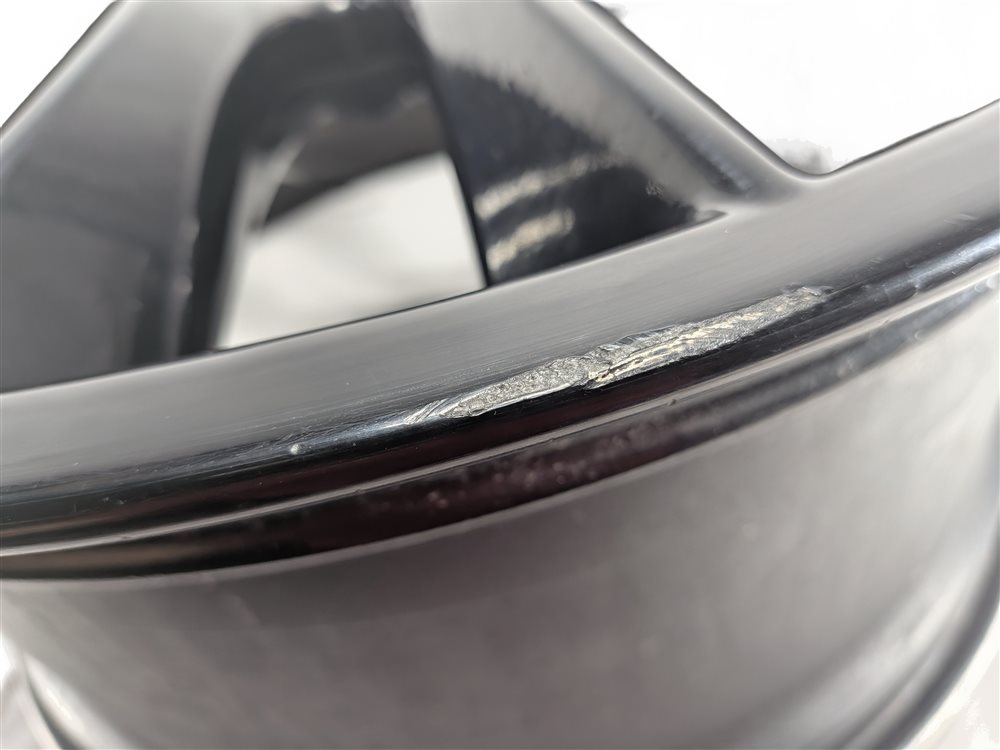 Thumbnail 13: 2008-2010 PORSCHE CAYENNE (957) 21X10 ET50 10 SPOKE ALLOY WHEEL PAINTED BLACK