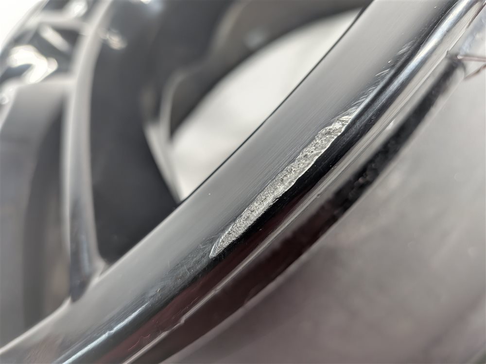 Thumbnail 15: 2008-2010 PORSCHE CAYENNE (957) 21X10 ET50 10 SPOKE ALLOY WHEEL PAINTED BLACK